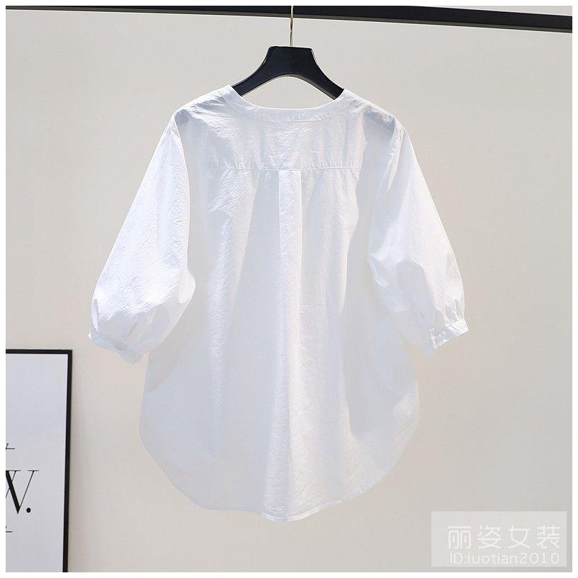 Áo Sơ Mi chiffon Cổ Tròn Xếp Ly Ba Phần Tư Màu Trắng Thời Trang Mùa Hè Hàng Mới Dành Cho Bạn Nữ s 2022