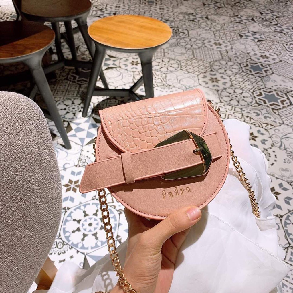 Túi tròn mini phối nịt túi tròn bán nguyệt thời trang hàng đẹp mẫu mới nhất TRONPRO01 + ảnh thật HOT