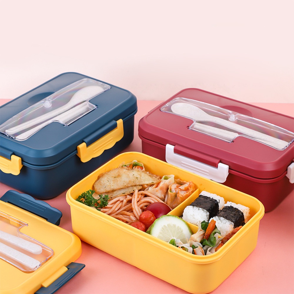 Bộ Hộp Đựng Cơm Giữ Nhiệt Chia 3 Ngăn Bento Cute - Cốc Canh - Túi Ăn Trưa Văn Phòng - Cà Mèn Thìa Đũa