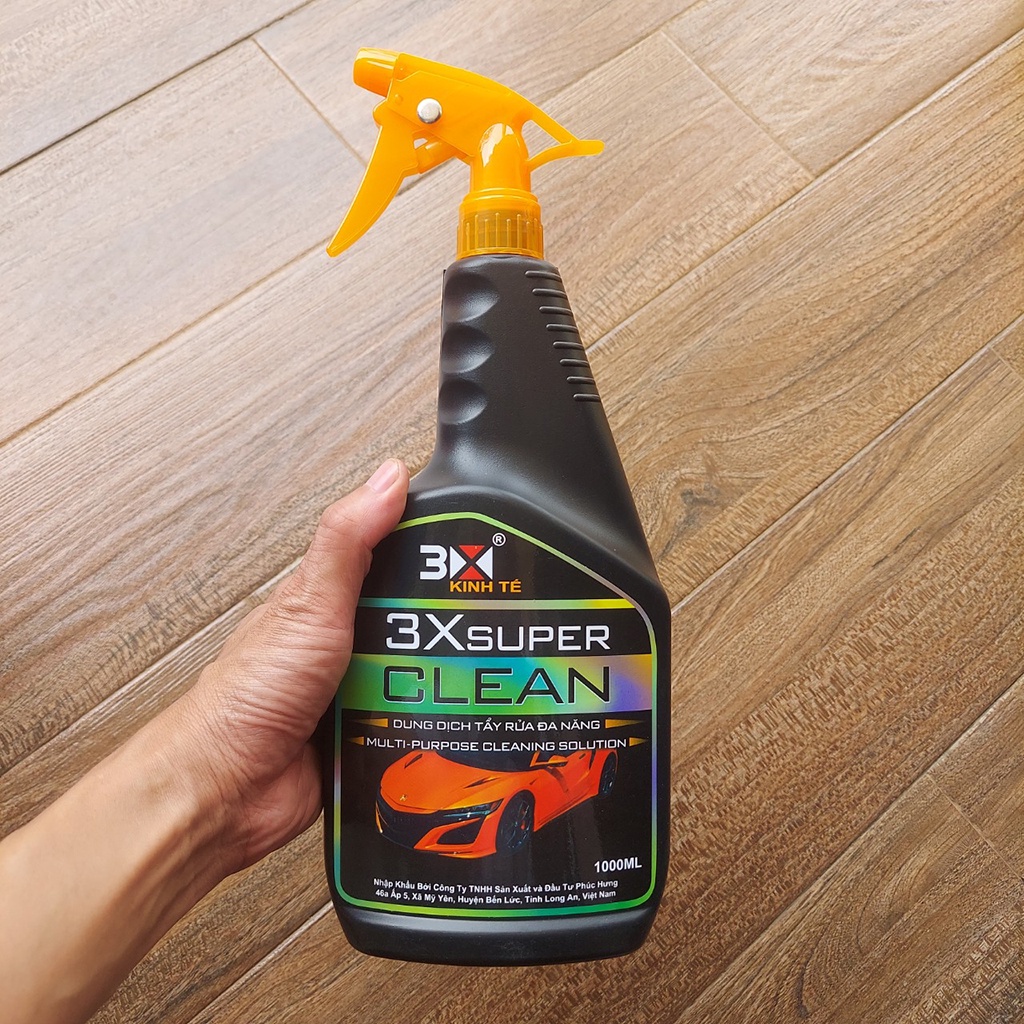 Nước Tẩy Rửa Xe Máy Đa Năng 3x super clean và Shiny pro, Tẩy Dầu Nhớt, Lốc Máy, Rỉ Sét , Ố Vàng Lâu Năm