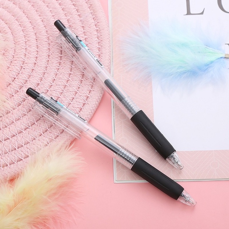1 Bút Bi Mực Đen Ngòi 0.5mm Cỡ Lớn Thiết Kế Sáng Tạo Cho Văn Phòng