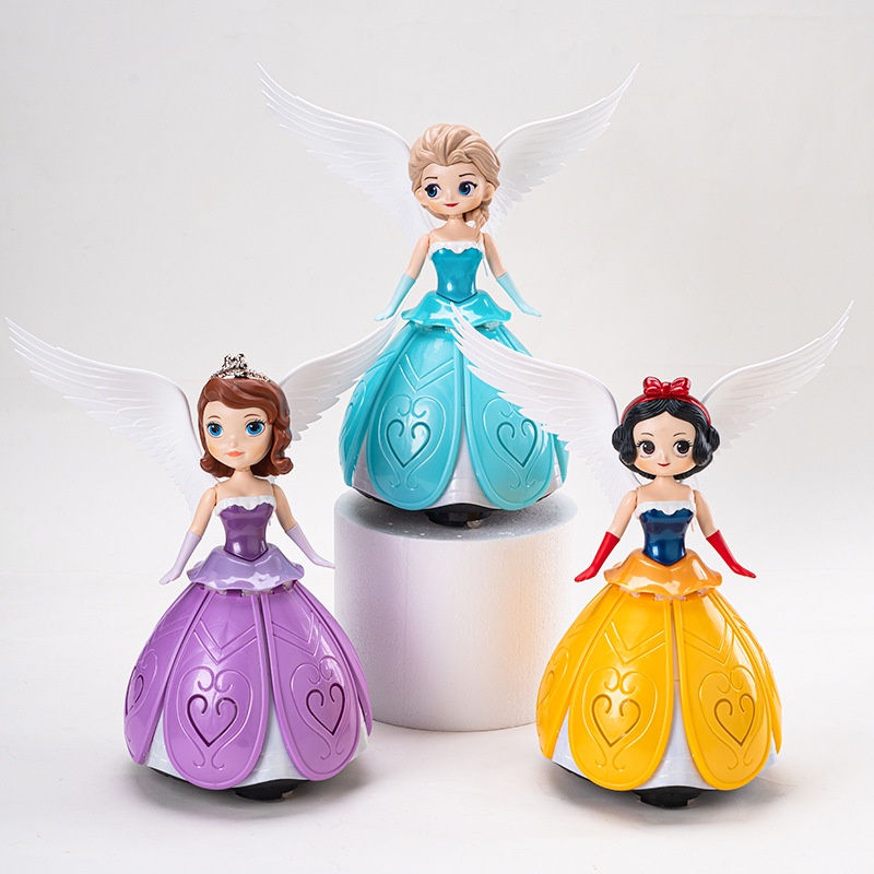 Đồ chơi đèn lồng trung thu hình công chúa dành cho bé có tay cầm