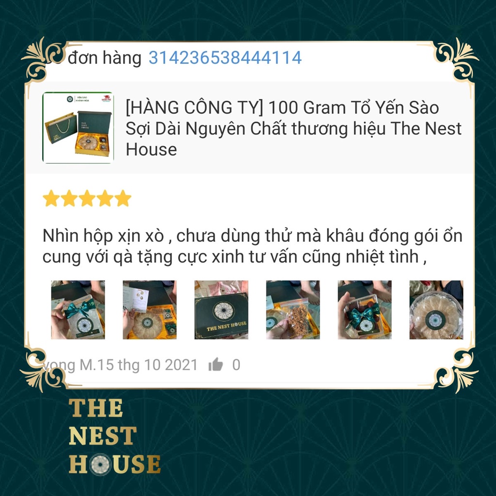 [HÀNG CÔNG TY] 100G tổ yến sào Nha Trang Khánh Hoà tinh chế sợi dài - yến xào tự nhiên cao cấp loại 1 The Nest House | BigBuy360 - bigbuy360.vn