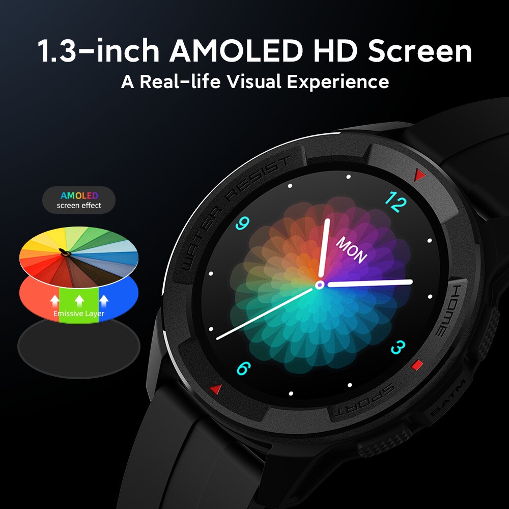 Đồng Hồ Thông Minh Mibro X1 Màn Hình 1.3-Inch AMOLED Chống Nước 5ATM