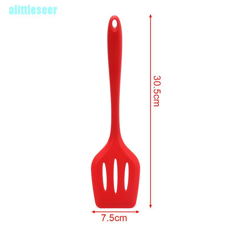 【Per】Silicone Turners Slotted Spatula Kitchen Tools Egg Fish Pan Cooking Utensils