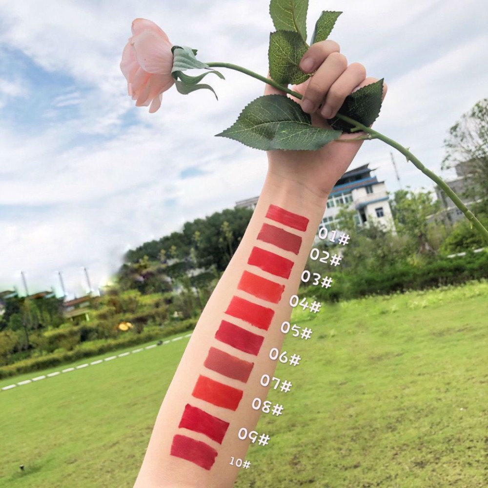 [Hàng mới về] Set 10 son môi nhung lì lâu trôi hình dạng điếu thuốc sáng tạo | BigBuy360 - bigbuy360.vn