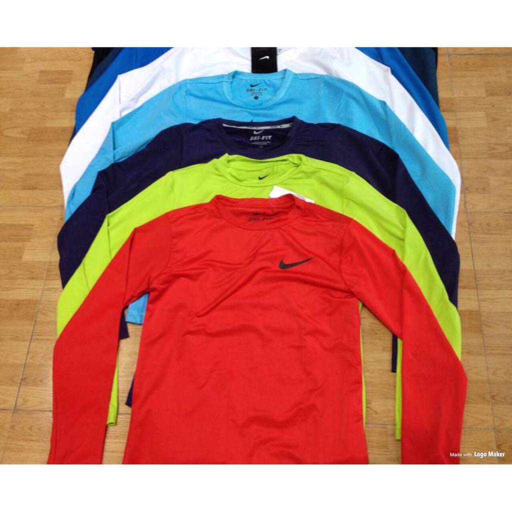 Áo giữ nhiệt dài tay nam thể thao , Áo giữ nhiệt mặc đá bóng phom 50-80kg