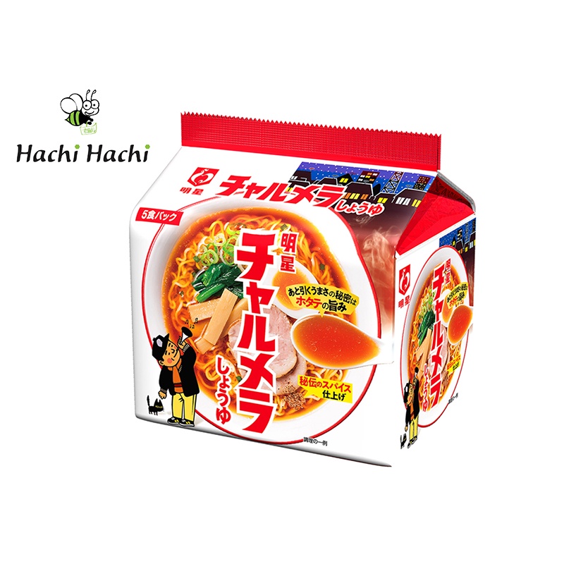 Mì ramen Myojo Foods vị nước tương đậm đà 485G (97g X 5 gói) - Hachi Hachi Japan Shop