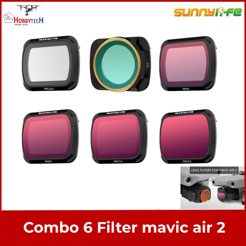 Combo 6 filter Mavic Air 2 – Sunnylife - Chính hãng - Cao cấp