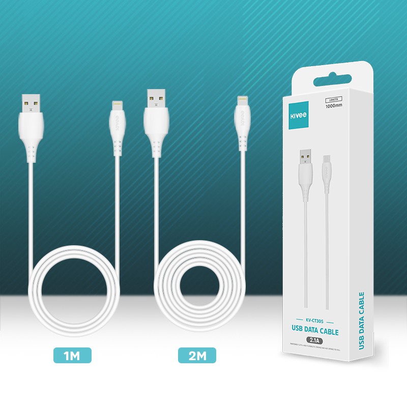 [ Chính Hãng Kivee ] Dây Sạc Nhanh CT310 Type-C / Micro USB / Lightning Dành Cho Iphone SS Xiaomi loại 2.1A 1M