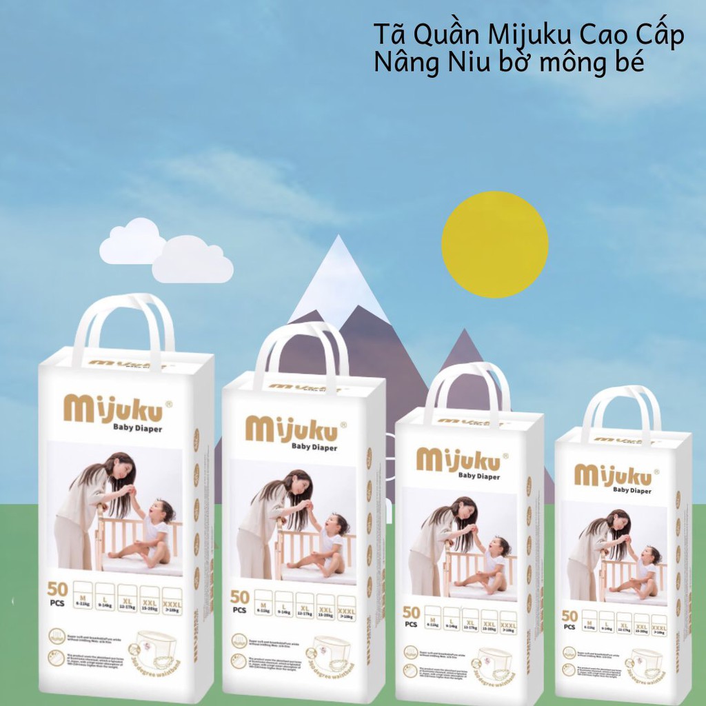 Tả Quần MIJUKU M/L/XL/XXL/XXXL 50 miếng