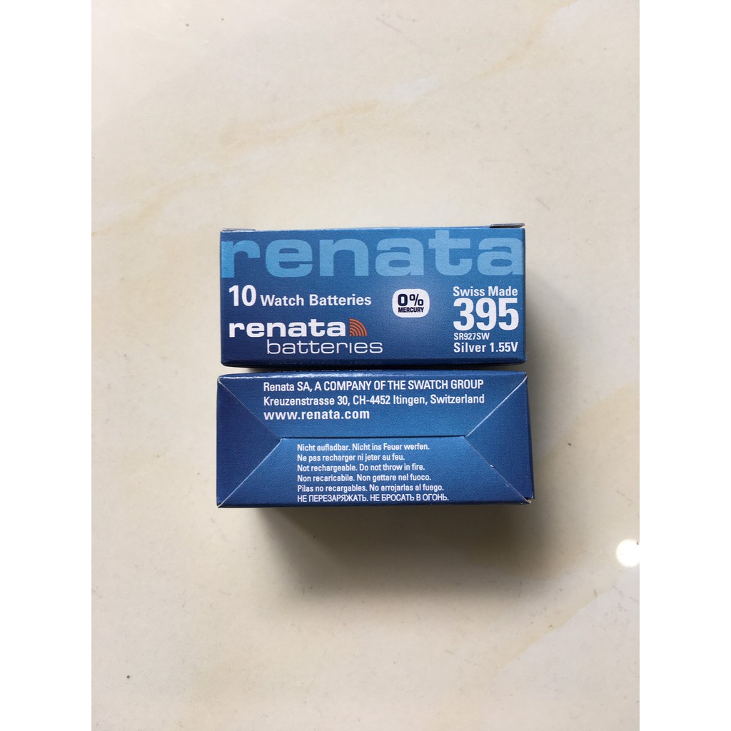 Hộp 1 viên pin Renata SR927SW 927 926 AG7 G7 LR927 395 SR927 195 Thụy Sĩ