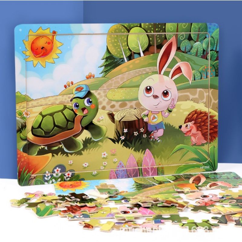 Đồ chơi tranh gỗ ghép hình 60 miếng ghép cho bé yêu | Shop Bảo An