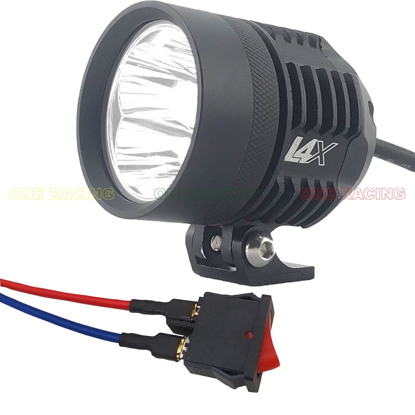 Đèn trợ sáng xe máy l4x siêu sáng 40w chống nước ip68 Tặng công tắc gắn winner x vario sirius và dòng xe khác