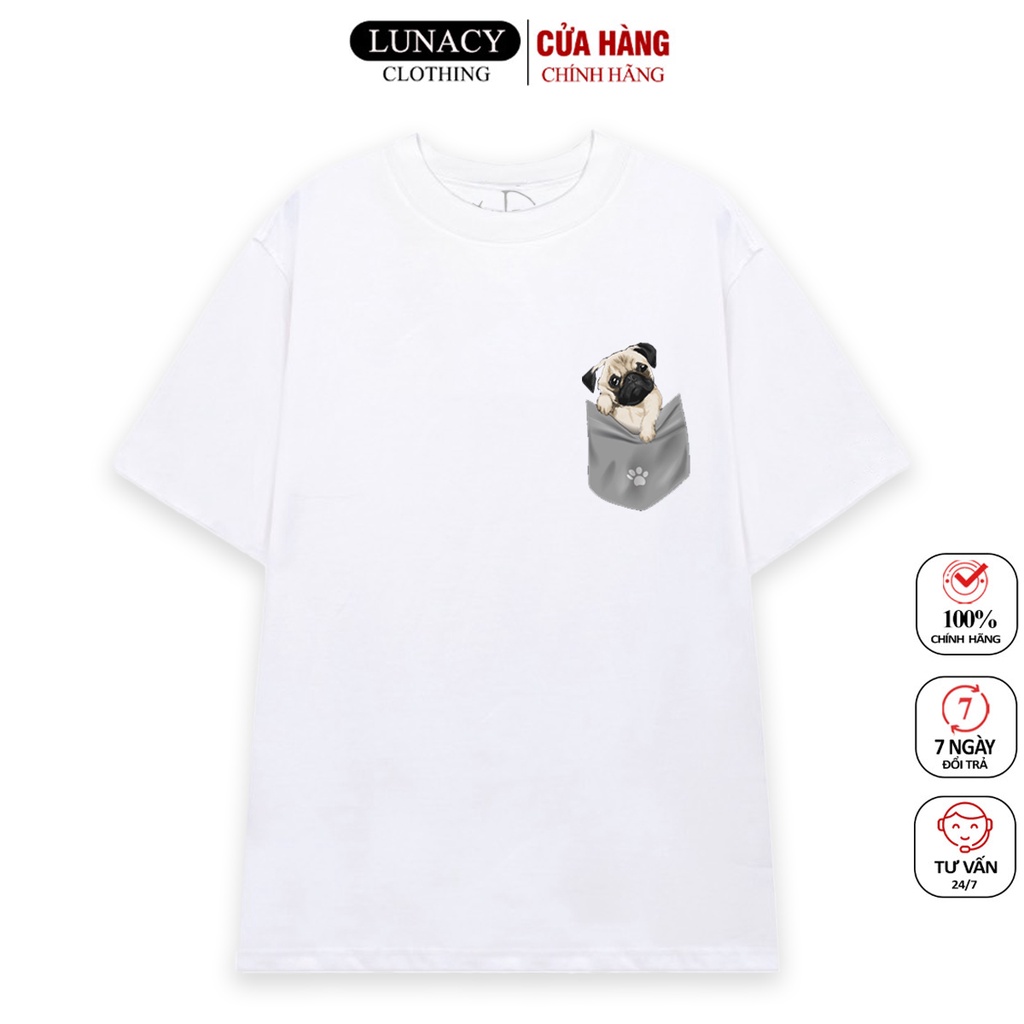 Áo thun tay lỡ TEE BUG phông Unisex nam nữ Cotton oversize form rộng LUNACY TB05