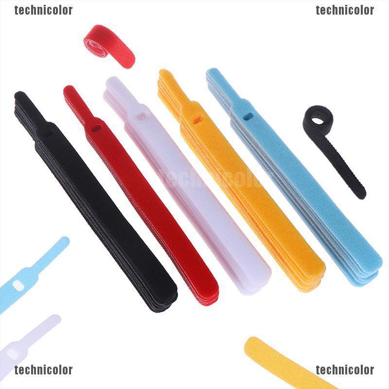 [technicolor] Bộ 20 Dây Quấn Dây Cáp Chuột Tai Nghe Nhanh Chóng Tái Sử Dụng Được