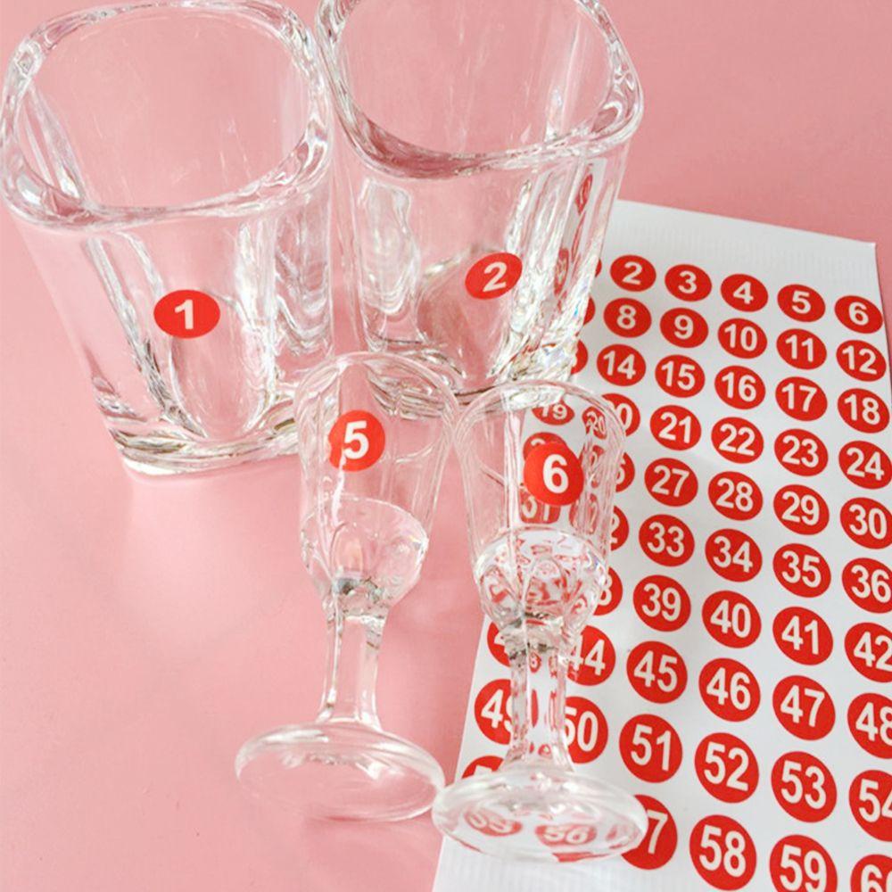 Nhãn Dán Đánh Dấu Số Từ 1-300 Phân Loại Màu Sắc Xinh Xắn Tiện Dụng Cho Tiệm Cắt Tóc