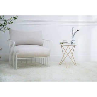 Bàn trà sofa góc tròn ngôi sao trang trí khung đen mặt đá trắng vân mây siêu sang