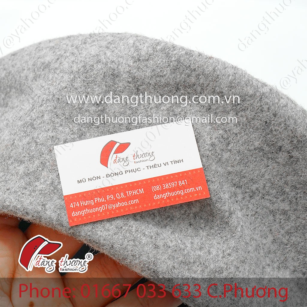 Mũ nồi beret Nỉ Dạ dày dặn ( không phải loại len mỏng) HÌNH THẬT