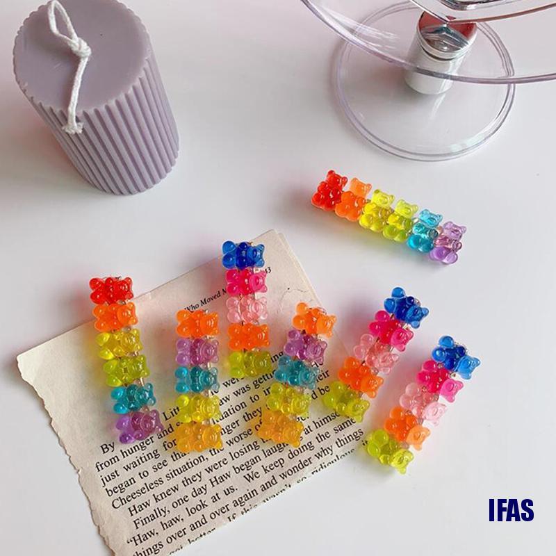 Kẹp Tóc Mỏ Vịt Hình Gấu Đáng Yêu Cho Nữ