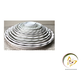 Đĩa lót chậu tròn khía Phi 8,5cm - #047C#