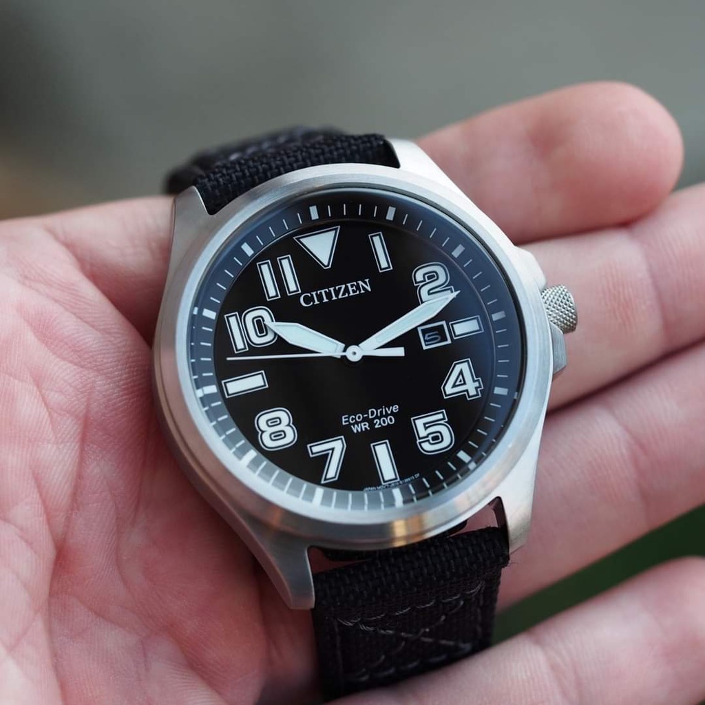 Đồng Hồ Nam Citizen Eco drive AW1410-08E phiên bản quân đội cực ngầu