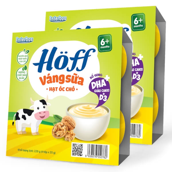 Váng Sữa HOFF vỉ 4 hộp x 55g ( đủ vị)