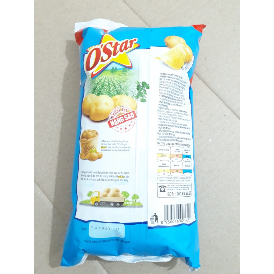 Bánh Snack O'Star Orion Vị Tảo Biển Gói 108g