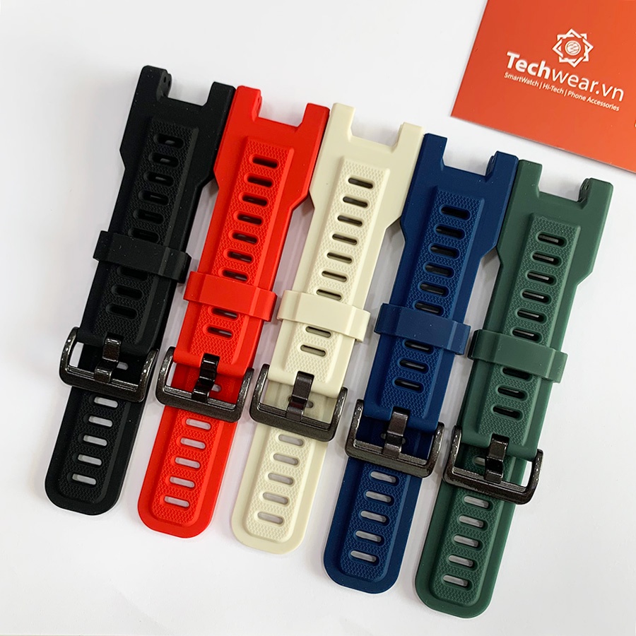 Dây đồng hồ Amazfit T-REX | Amazfit T-rex PRO | Dây silicon cao cấp | Có sẵn trong nước giao ngay toàn quốc