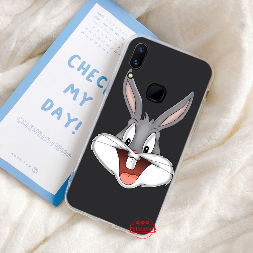 OPPO A8 A31 2020 A53 A32 Reno 2 2F 2Z 3 4 Pro 4G  Realme C15 C3 TPU transparent Soft Case 20VTY FONDOS BUGS BUNNY