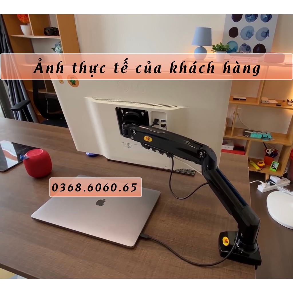 F80 Giá Treo Màn hình máy tính/ Giá đỡ màn hình/ Xoay 360 độ  –  North Bayou