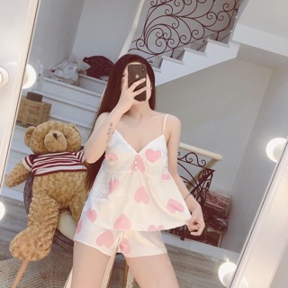 SET ĐỒ NGỦ LỤA TIM SIÊU HOT
