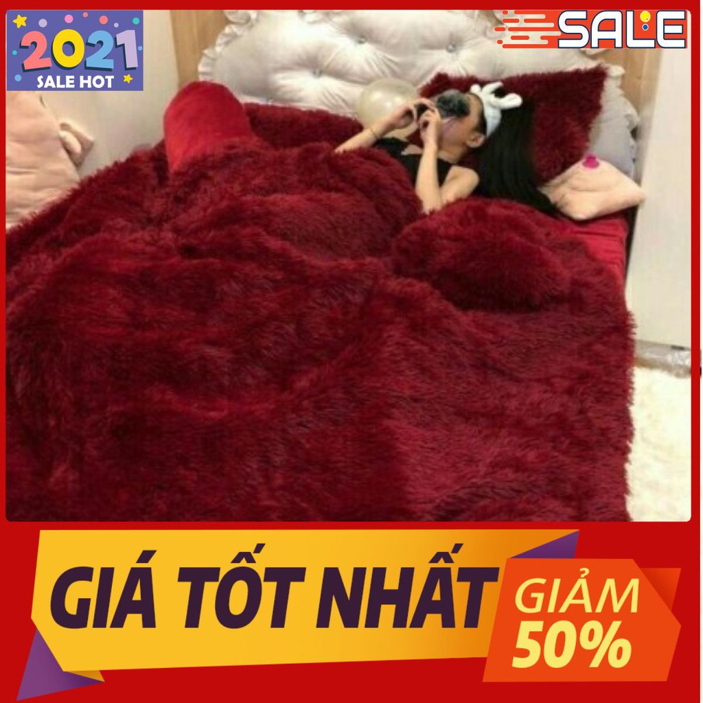 BỘ NỈ LÔNG NHUNG CHĂN GA GỐI 5 MÓN MÀU SỐ 90