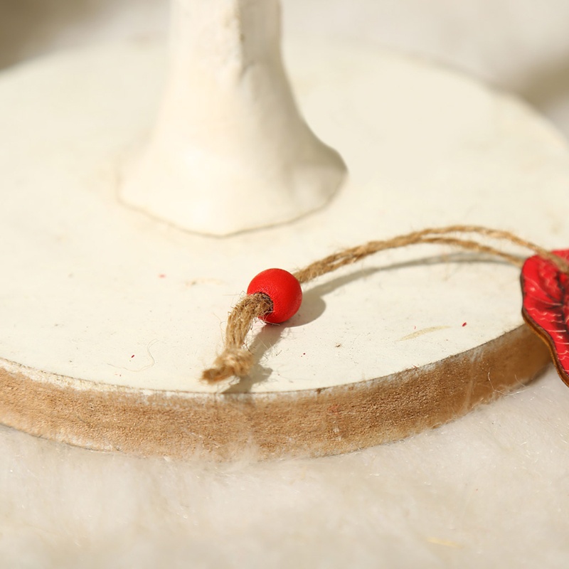 1 hộp gỗ treo trang trí cây thông giáng sinh hình ông già Noel/tuần lộc/ông già Noel/người tuyết dễ thương