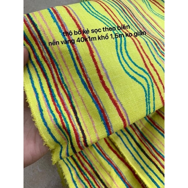 Vải Rèm vintage ,Vải Rèm Linen Bố - Vải canvas May túi ví-Dệt sợi Kim Tuyến lấp lánh- May Váy áo-(Vải để dài liền 10-20m