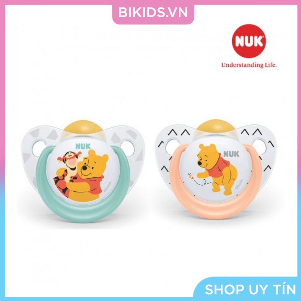 BỘ 2 TI GIẢ NUK SLEEPTIME CAO SU (DISNEY)