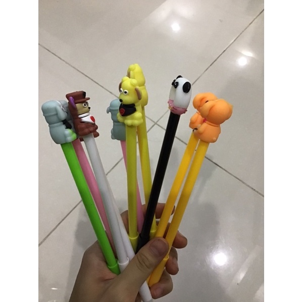 Túi 20 bút bi hoạt hình siêu dễ thương ngòi 0,3mm