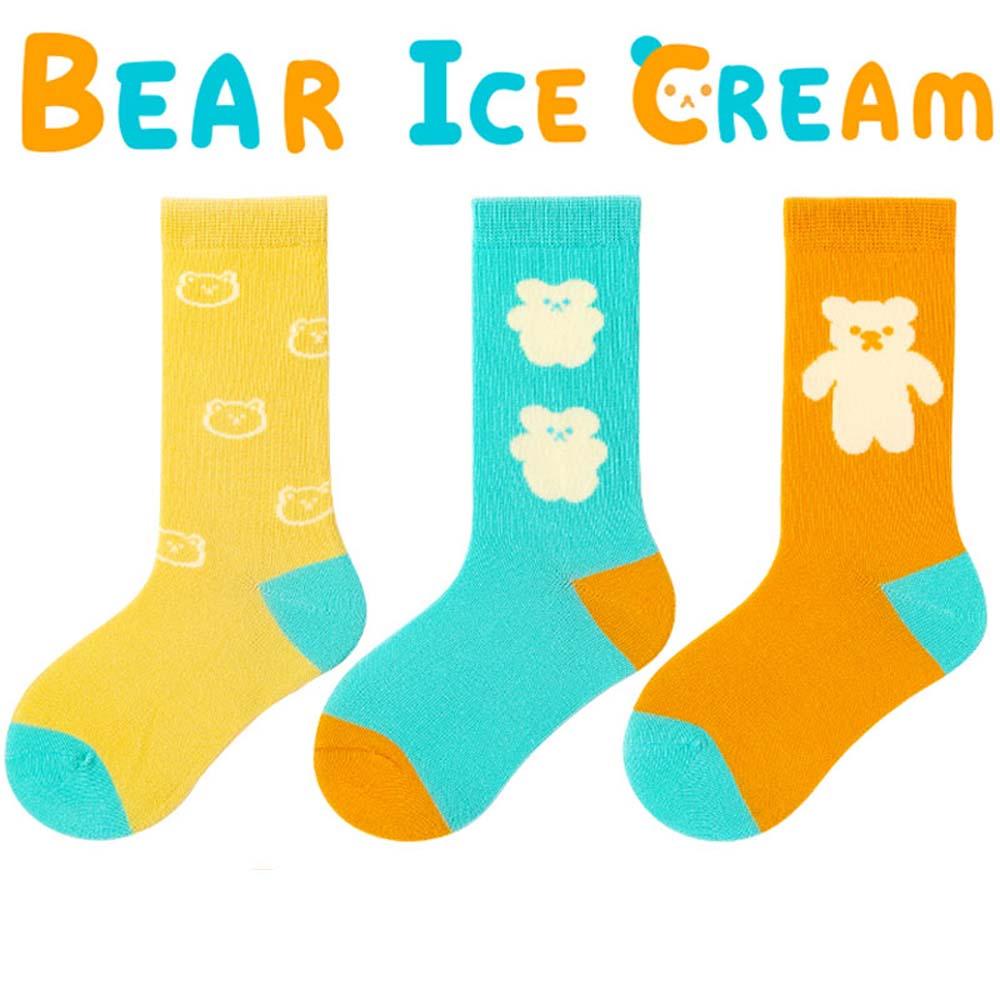 Set 3 Đôi Vớ Cotton Nhiều Màu Thời Trang Mùa Hè Cho Bé Gái