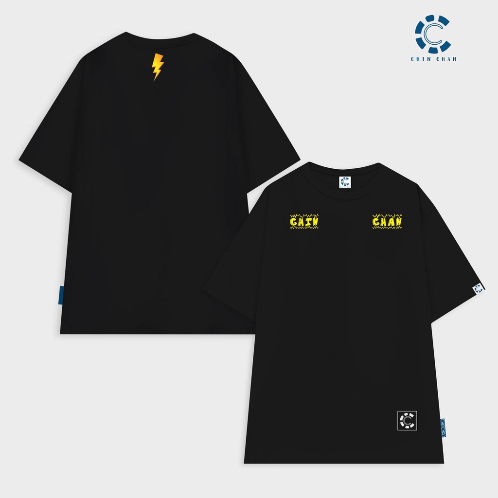 Áo thun Chinchan - Thunder Tee 5 Màu Form rộng tay lỡ unisex nam nữ
