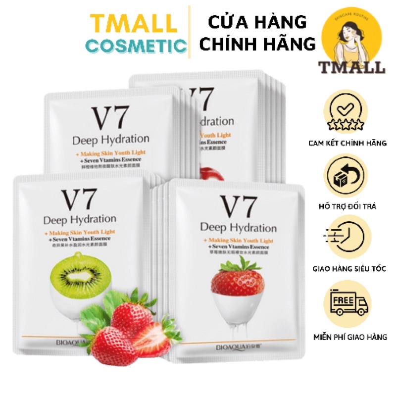 Mặt nạ dưỡng da V7 Deep Hydration chính hãng Nội địa Trung 4 vị trái cây