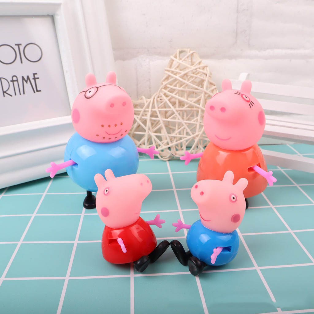 Phụ kiện bánh sinh nhật bánh kem - GIA ĐÌNH HEO PEPPA