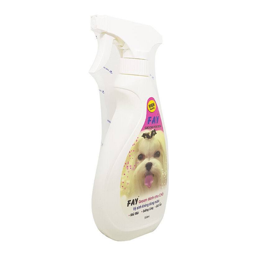 Fay Groom For Dog 350ml - khử mùi, làm đẹp da lông, vệ sinh không dùng nước