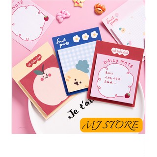 Giấy note cute - 125 tờ (set 5 xấp) - mjstore