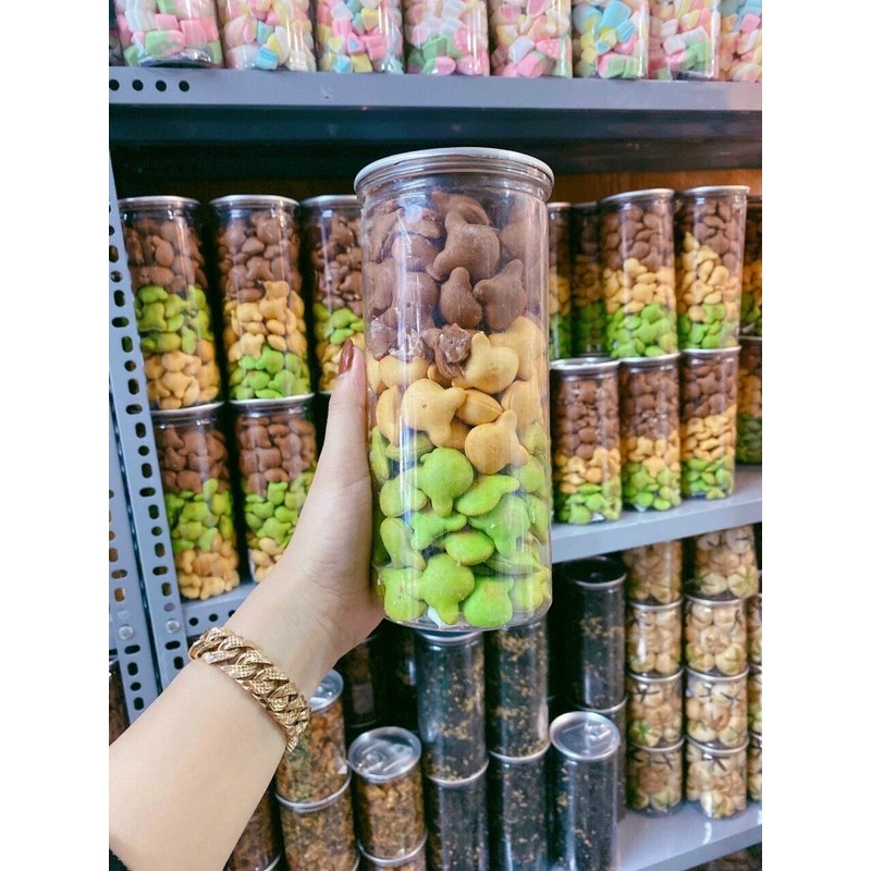 HŨ 450GR  BÁNH GẤU NHÂN KEM