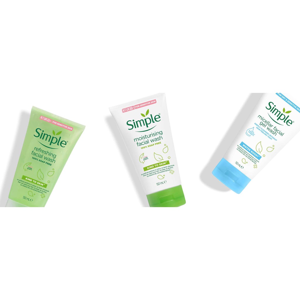 Sữa rửa mặt Simple Refreshing Facial Wash ANVISHOP 150ml