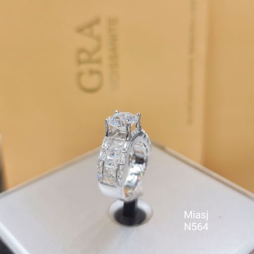 Nhẫn nữ bạc Ý S925 MiASJ N564 nạm đá cao cấp, sang trọng, lung linh