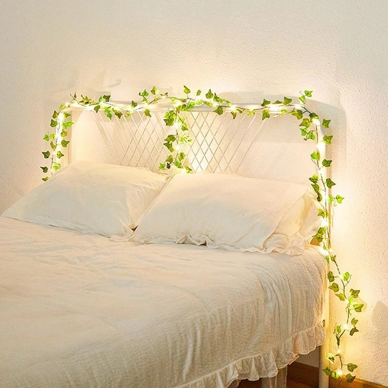 Dây Đèn LED Hình Lá Phong Sử Dụng Năng Lượng Mặt Trời Dài 2M 5M Dùng Để Trang Trí Tiệc Cưới/Giáng Sinh