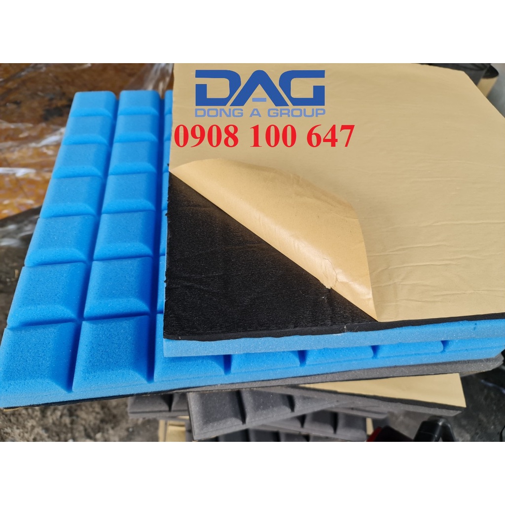 Mút Cách Âm Dán Tường Có Sẵn Keo + Chống Rung + Hàng Loại 1 Mẫu vuông mini