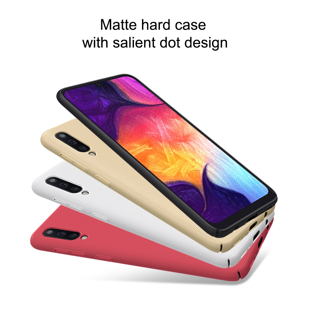Ốp điện thoại hiệu NILLKIN nhám màu trơn siêu mỏng cho Samsung Galaxy A50