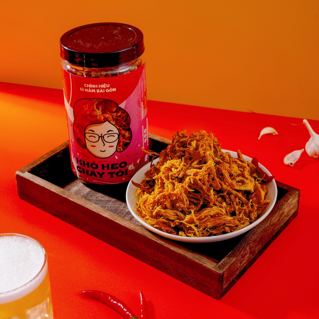 KHÔ HEO CHÁY TỎI cao cấp 300GR I DÌ NĂM SÀI GÒN I Ăn vặt ngon loại 1, chất lượng cao đảm bảo an toàn I CAY VỪA SIÊU NGON | BigBuy360 - bigbuy360.vn